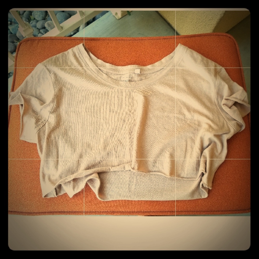 Nude crop top